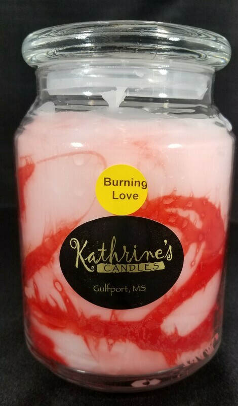 Burning Love Jar Candle