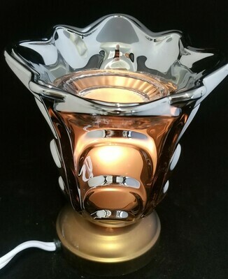 Waterfall Silver-Gray Touch Oil Lamp
