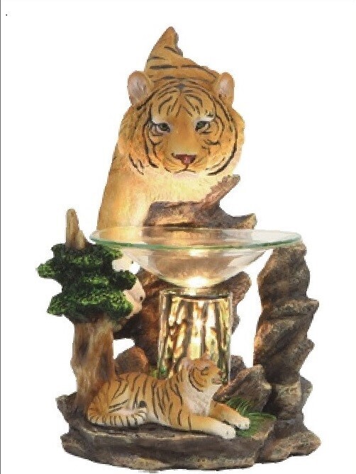 Brown Tiger Resin Oil Burner