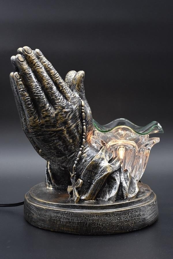 Praying Hand Rosary oil Burner