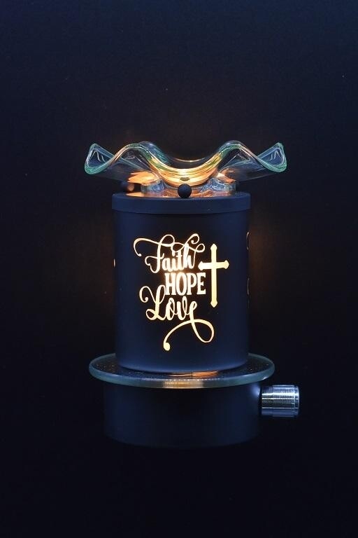 Faith Hope Love Plug in Oil Burner