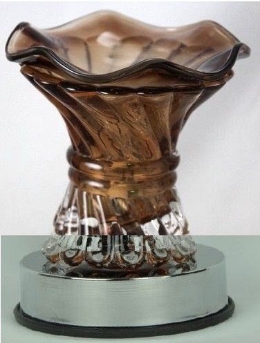 Brown twist table top oil burner