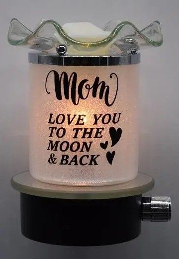 White sparkle mom plug in oil burner White sparkle mom plug in oil burner