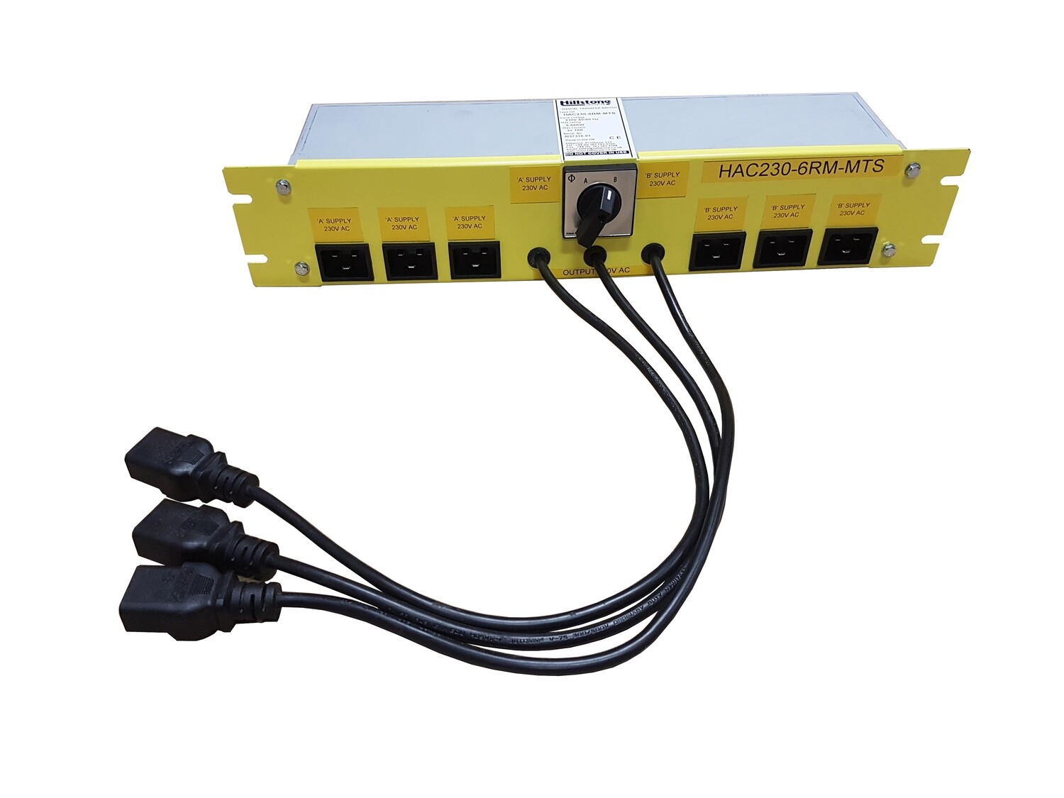 Manual Transfer Switch 6kW 2U 19&quot; rack
