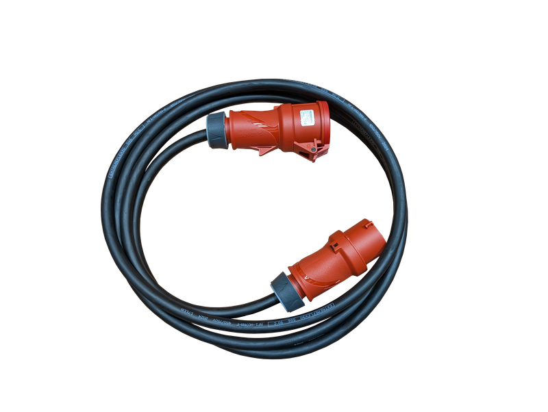 C32 Red commando plug to C32 Red commando socket 5m