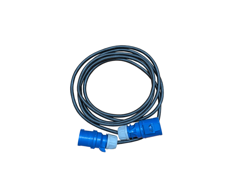 C32 Blue commando plug to C32 Blue commando socket 5m