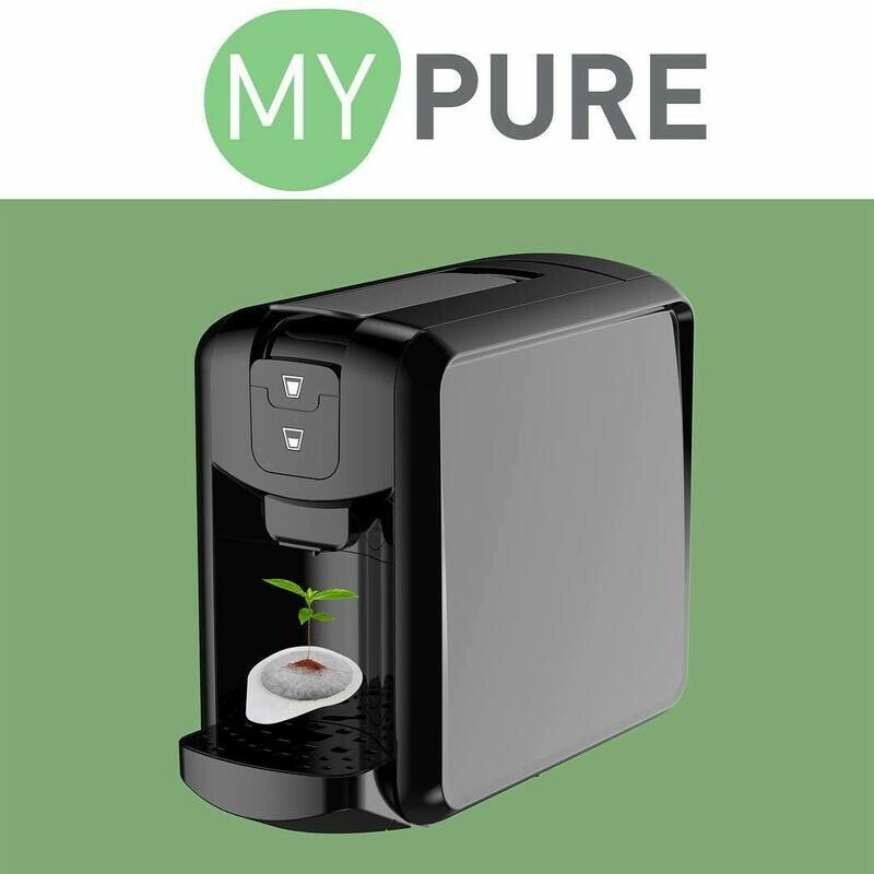 MACCHINA CAFFE' MY PURE PER CIALDE CARTA AUTOMATICA BLACK NERA MACCHINA CAFFE' MY PURE PER CIALDE CARTA AUTOMATICA BLACK NERA