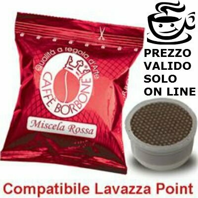 1000 CAPSULE CAFFE' BORBONE MISCELA ROSSA COMPATIBILE LAVAZZA ESPRESSO POINT