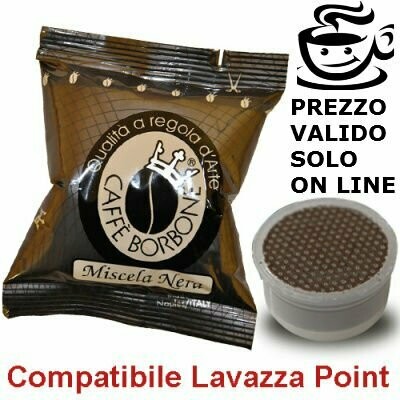 1000 CAPSULE CAFFE' BORBONE MISCELA NERA COMPATIBILE LAVAZZA ESPRESSO POINT