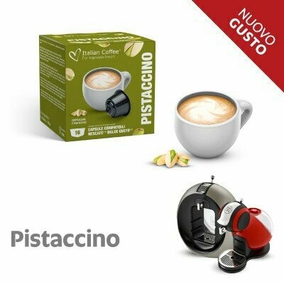 16 CAPSULE PISTACCINO CAPPUCCINO AL PISTACCHIO COMPATIBILE NESCAFE DOLCE GUSTO 16 CAPSULE PISTACCINO CAPPUCCINO AL PISTACCHIO COMPATIBILE NESCAFE DOLCE GUSTO