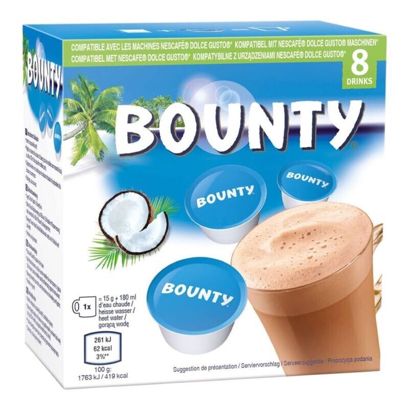 8 CAPSULE BOUNTY COMPATIBILI NESCAFE DOLCE GUSTO 8 CAPSULE BOUNTY COMPATIBILI NESCAFE DOLCE GUSTO