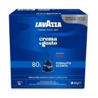 80 CAPSULE IN ALLUMINIO AUTOPROTETTE LAVAZZA CREMA & GUSTO CLASSICO COMPATIBILI NESPRESSO