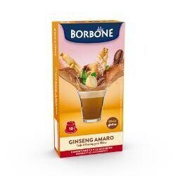10 CAPSULE BORBONE GINSENG AMARO COMPATIBILE NESPRESSO