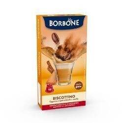 10 CAPSULE BORBONE BISCOTTINO COMPATIBILE NESPRESSO