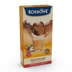 10 CAPSULE BORBONE NOCCIOLINO COMPATIBILE NESPRESSO