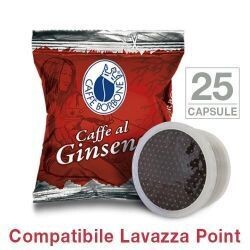 25 CAPSULE CAFFE' AL GINSENG BORBONE COMPATIBILE LAVAZZA ESPRESSO POINT