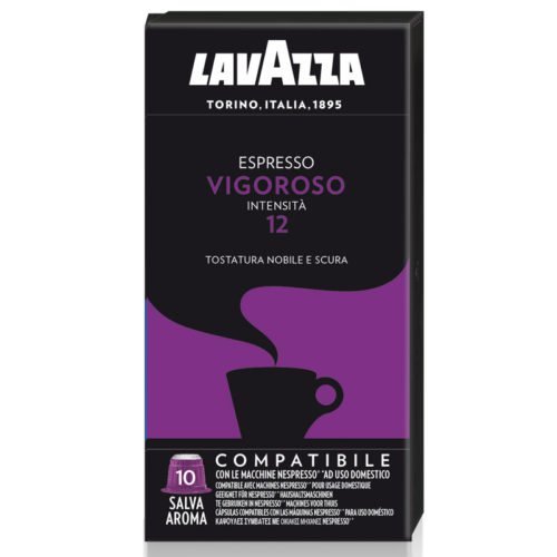 100 CAPSULE AUTOPROTETTE LAVAZZA VIGOROSO COMPATIBILI NESPRESSO