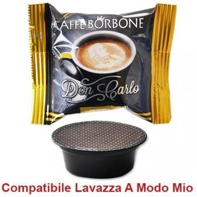 100 CAPSULE CAFFE' BORBONE DON CARLO MISCELA ORO COMPATIBILE LAVAZZA A MODO MIO