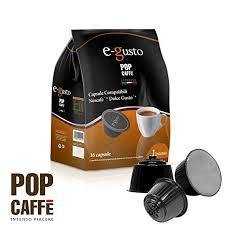 16 CAPSULE POP CAFFE' E-GUSTO INTENSO COMPATIBILE NESCAFE DOLCE GUSTO
