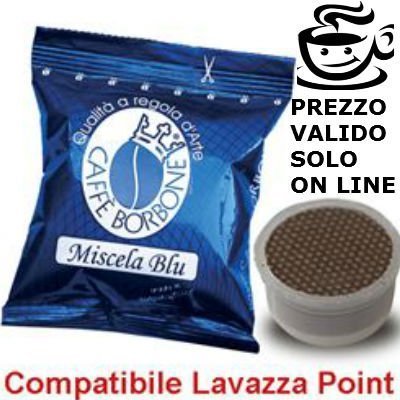 100 CAPSULE CAFFE' BORBONE MISCELA BLU COMPATIBILE LAVAZZA ESPRESSO POINT