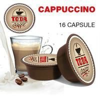 16 CAPSULE CAPPUCCINO TODA GATTOPARDO COMPATIBILE LAVAZZA A MODO MIO
