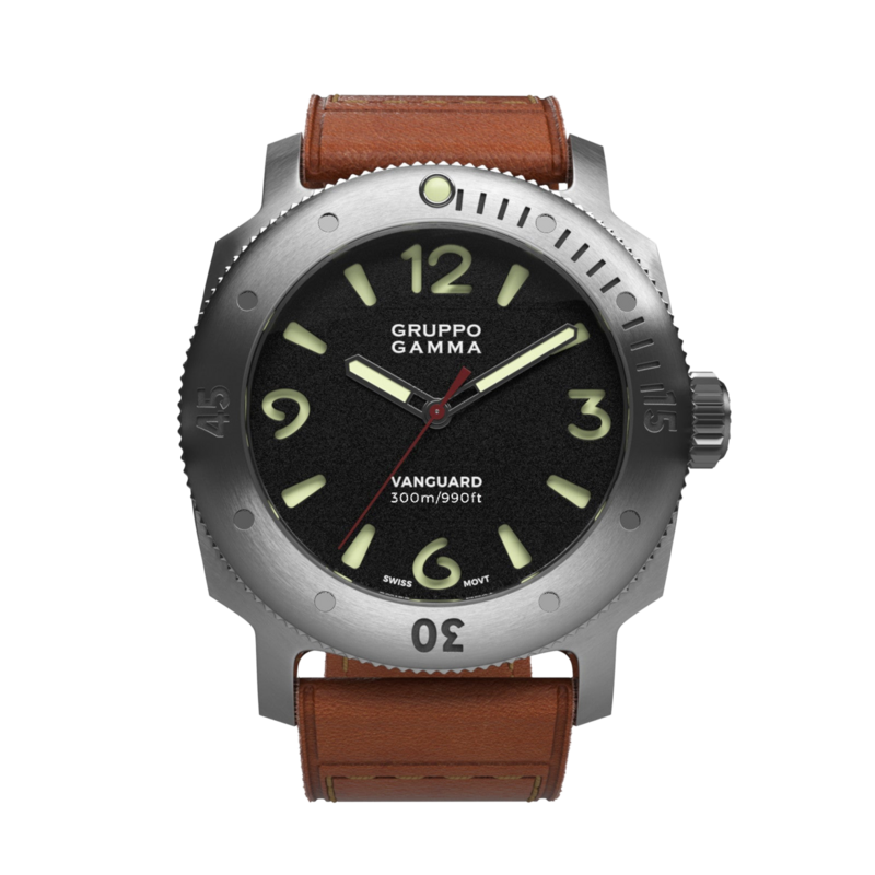 Gruppo Gamma Vanguard AG-00 Brushed Steel Automatic 2 straps
