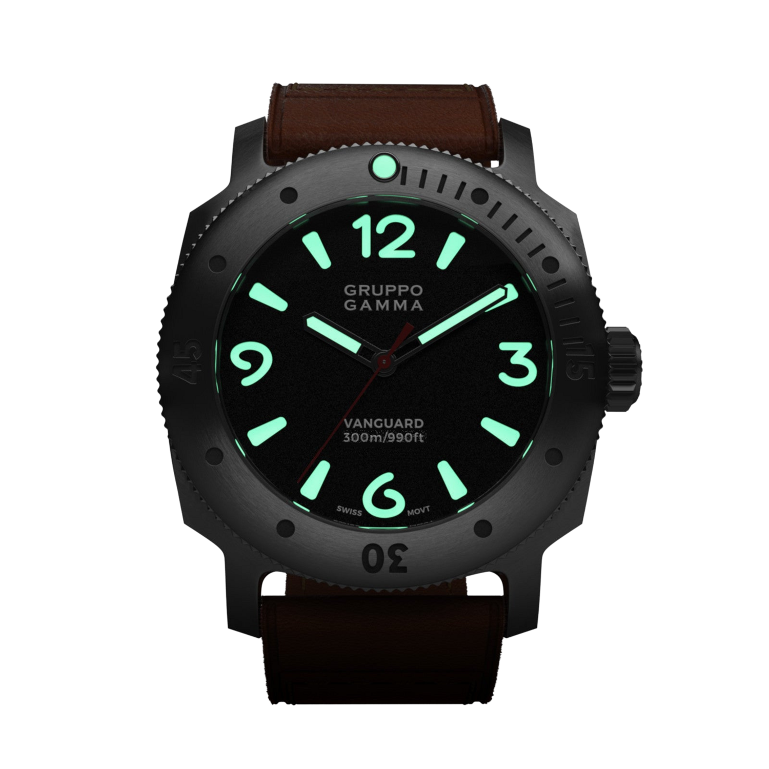 Gruppo Gamma Vanguard AG-00 Brushed Steel Automatic 2 straps