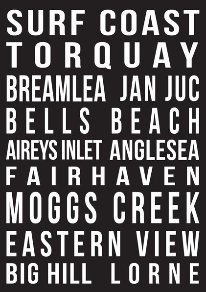 Surf Coast - Tram Scroll Surf Coast - Tram Scroll
