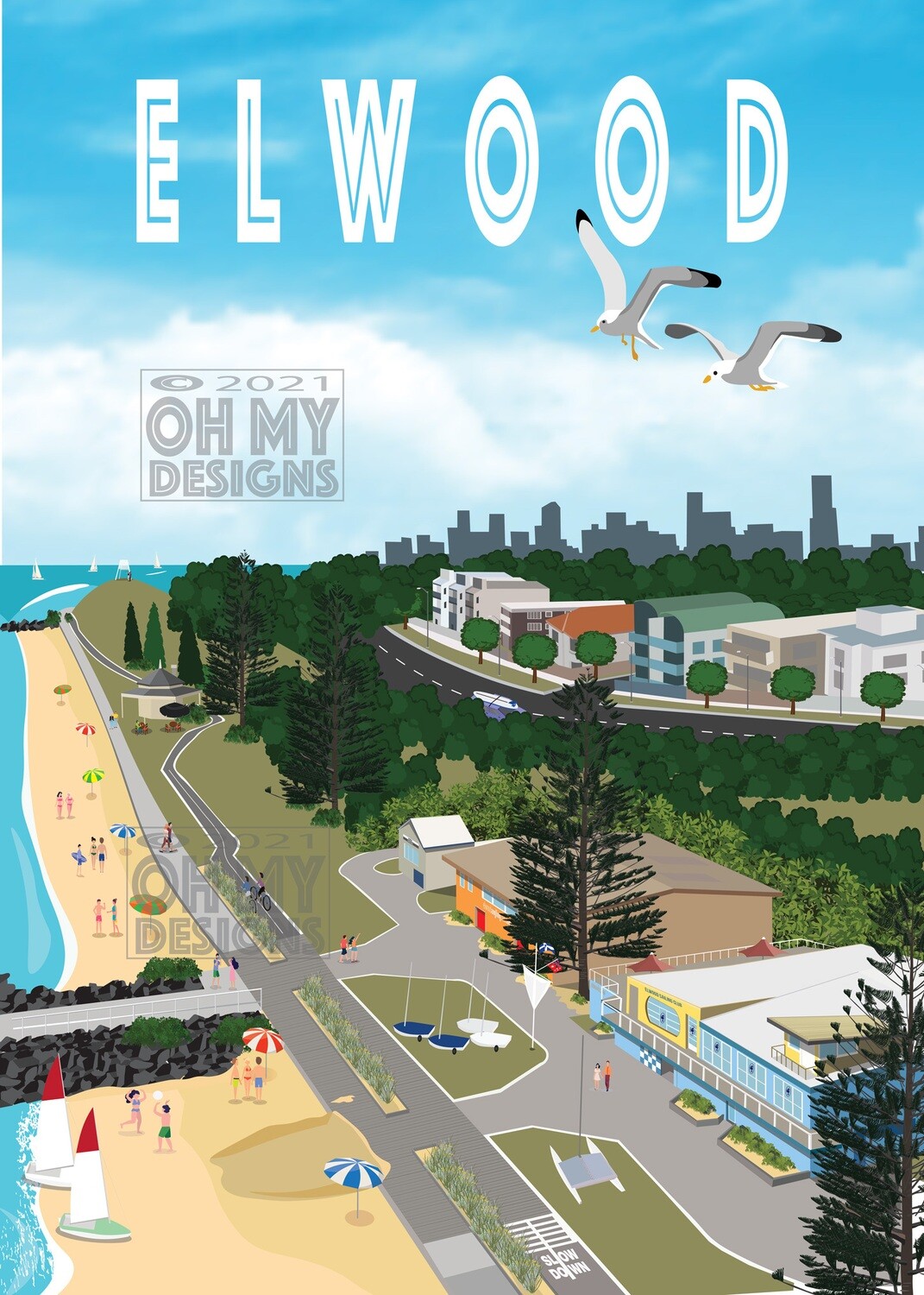 Melbourne - Elwood Aerial
