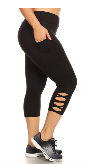 Leggings| Plus size Capri Yoga Legging Leggings| Plus size Capri Yoga Legging