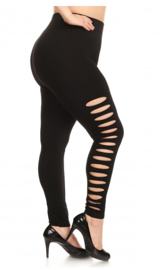 Leggings| Plus Size Laser Cut Legging Leggings| Plus Size Laser Cut Legging