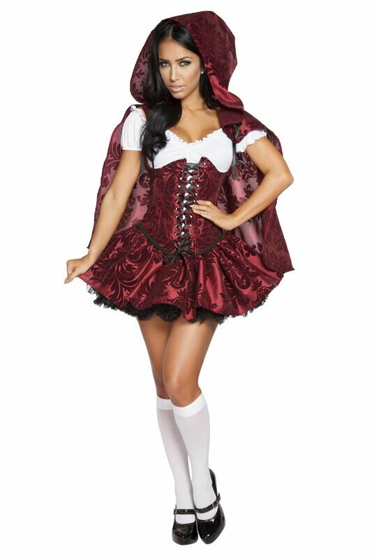 COSTUMES| MISCELLANEOUS| 4pc Lusty Lil Red COSTUMES| MISCELLANEOUS| 4pc Lusty Lil Red