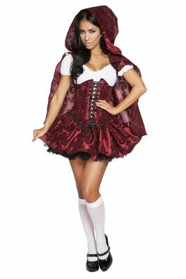 COSTUMES| MISCELLANEOUS| 4pc Lusty Lil Red COSTUMES| MISCELLANEOUS| 4pc Lusty Lil Red