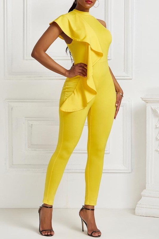 Jumpsuits| Sexy caped ruffle jumpsuit Jumpsuits| Sexy caped ruffle jumpsuit