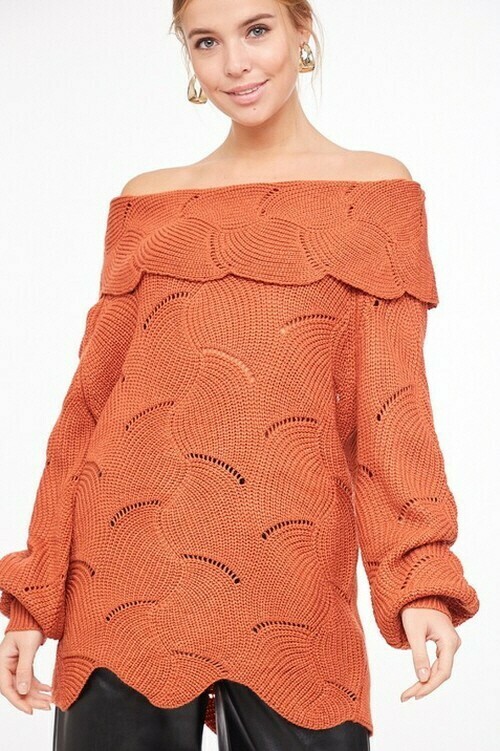 Sweaters | Swirl-Pattern-Off-The-Shoulder-Sweater Sweaters | Swirl-Pattern-Off-The-Shoulder-Sweater