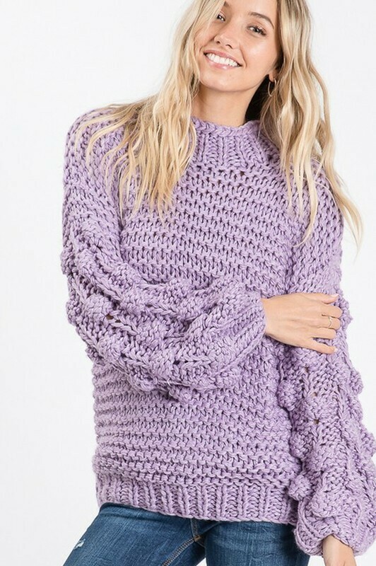 Sweaters | Bishop-Sleeve-Knit-Sweater Sweaters | Bishop-Sleeve-Knit-Sweater