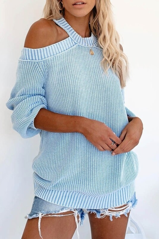 Sweaters |Cut-Out-Shoulder-Sweater Sweaters |Cut-Out-Shoulder-Sweater