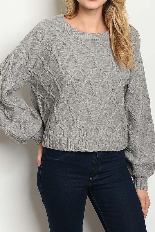 Sweaters |Crew-Neck-Bubble-Sweater Sweaters |Crew-Neck-Bubble-Sweater