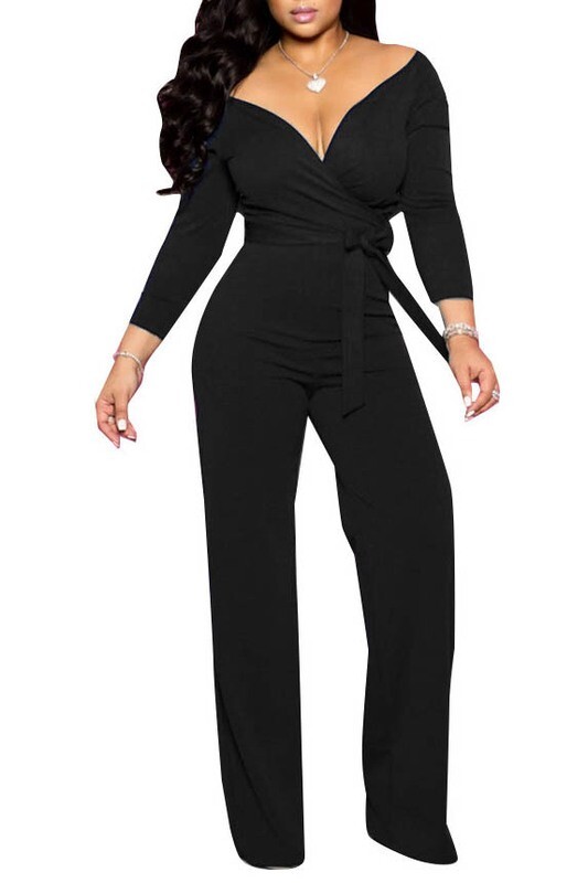 Jumpsuits | One-Piece-Slightly-off-the-shoulder-Jumpsuit Jumpsuits | One-Piece-Slightly-off-the-shoulder-Jumpsuit