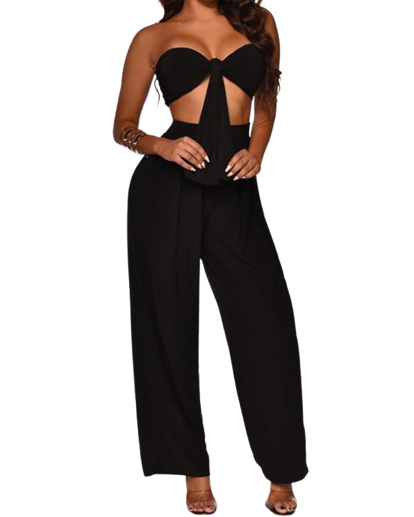 Pants Set| 2pc Sexy Bandeau Top Pant Set by Discount Diva Styles