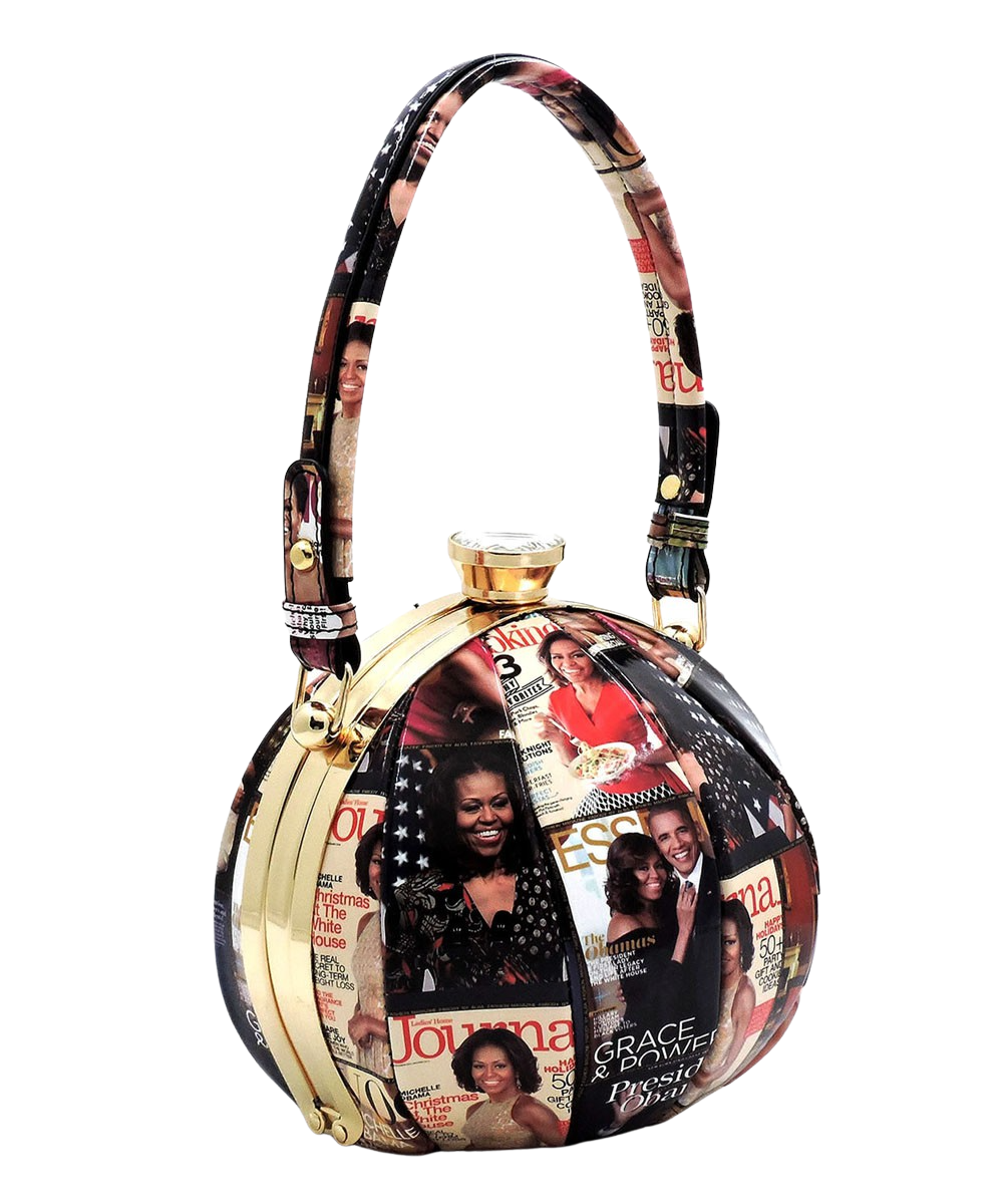 Handbags| Michelle Obama Magazine Cover Collage Frame Satchel