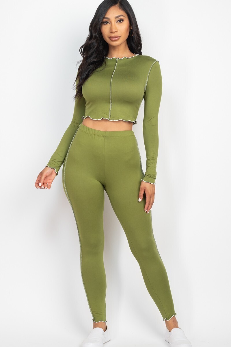 Activewear  | Lettuce Edge Leggings Set