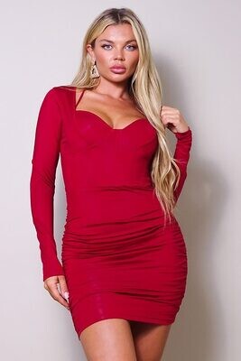 Dresses | Corset Halter Tie Mini Dress