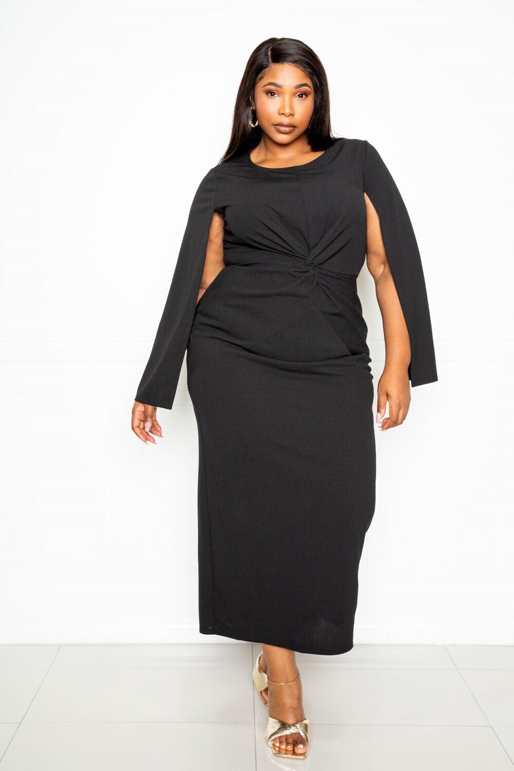 Plus Size Dresses | Cape Sleeve Dress, Size: 2XL
