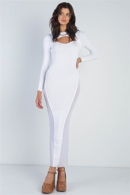 Dresses | Mesh Side Maxi Dress