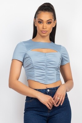 Tops | Sexy Cutout Ruching Top