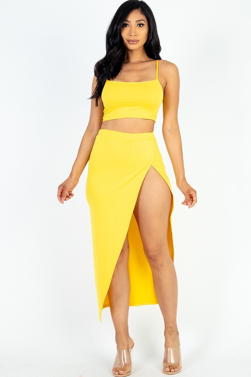 Sets |  Radiant Elegance: 2pc Maxi Skirt Set