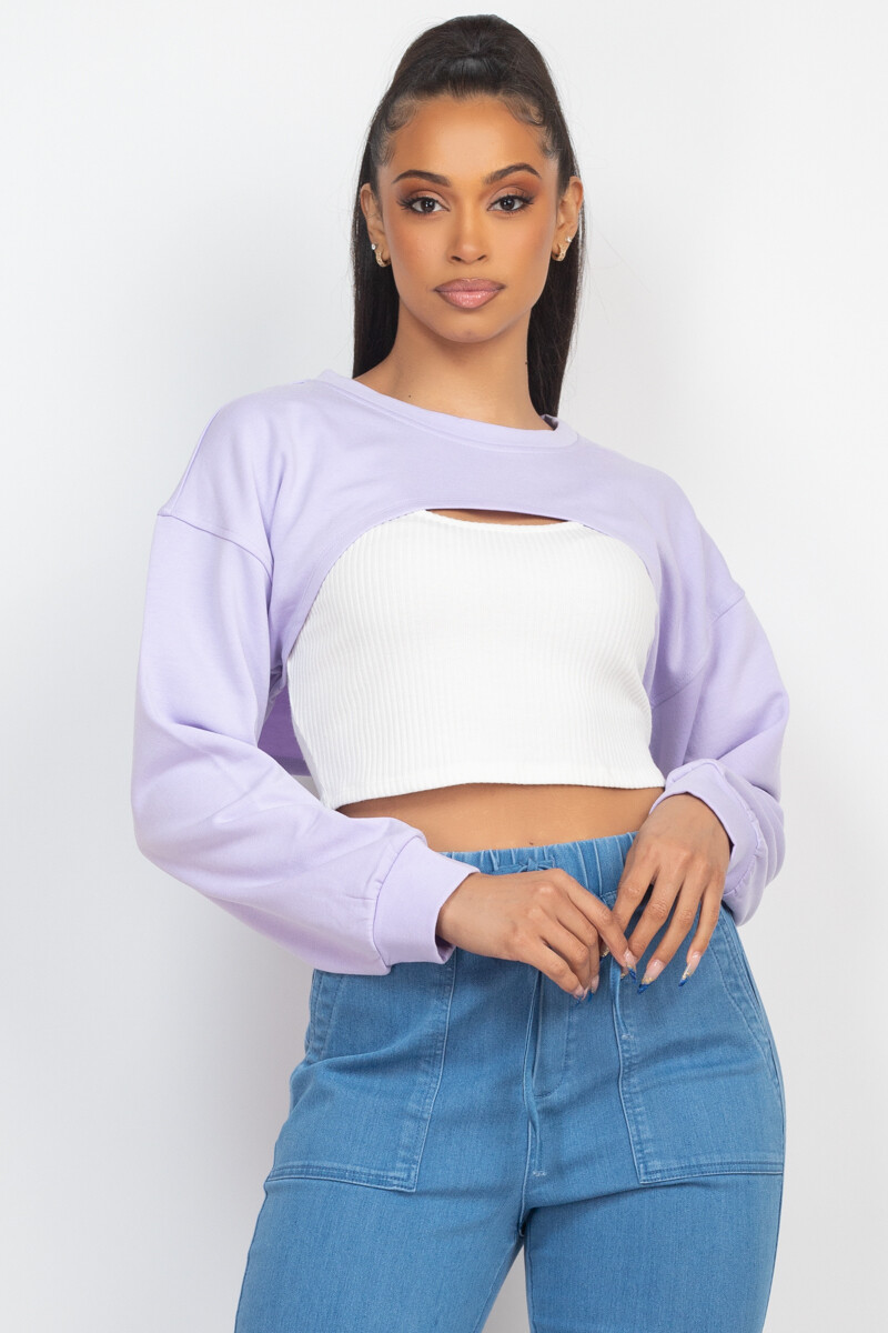 Tops | Ribbed Shrug Top