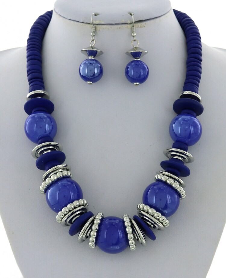 Necklaces &amp; Earring Set | Acrylic Metal Wood Necklace &amp; Earring Set
