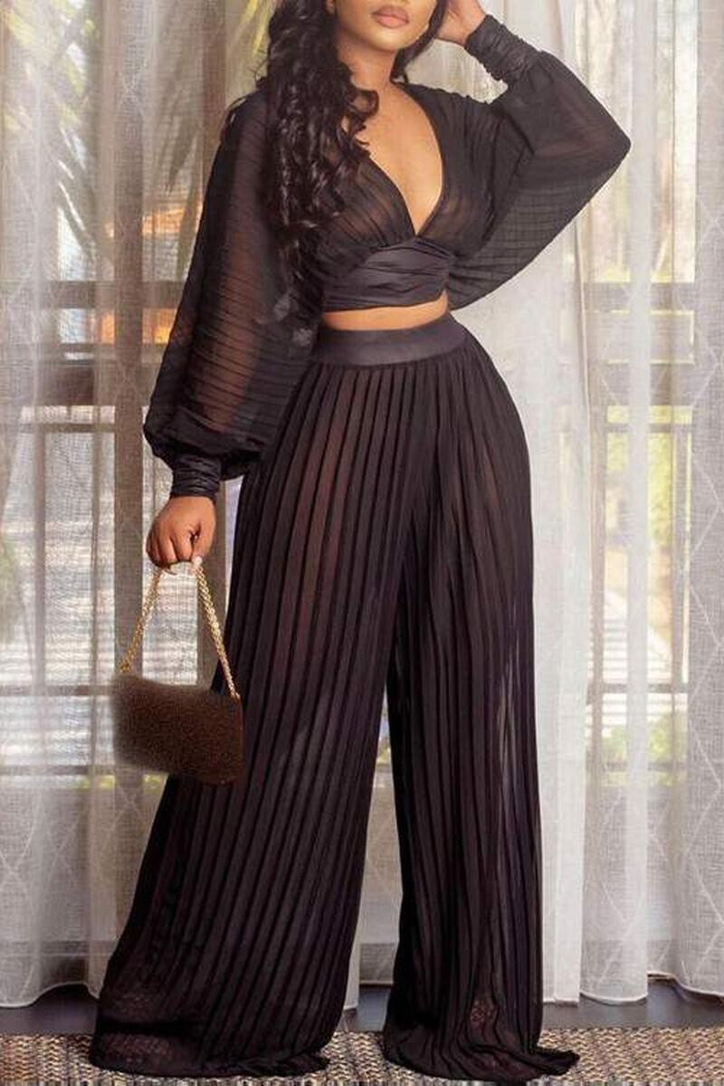 Pants Set | Sexy Pleated Set